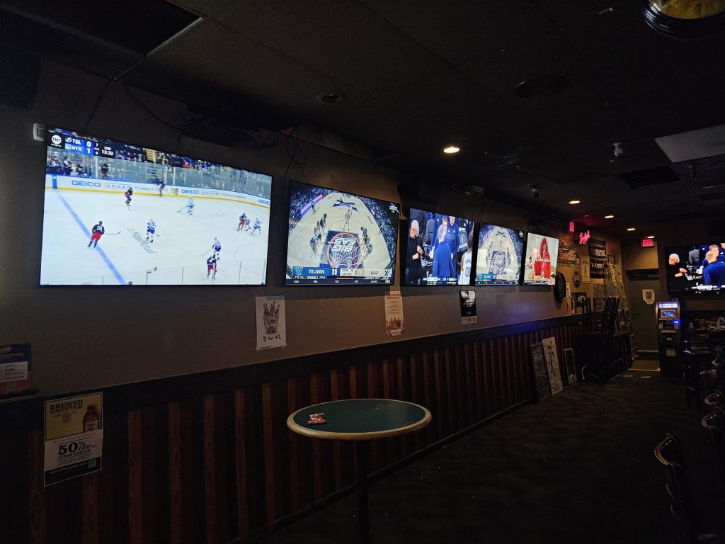 Television Setup at the Bar